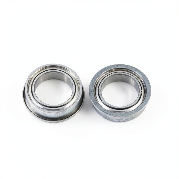 Flanged Sleeve Bearing 10x15x4mm by uxcell F6700ZZ Chrome Steel-1