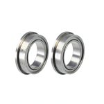 Flanged Sleeve Bearing 10x15x4mm by uxcell F6700ZZ Chrome Steel-0