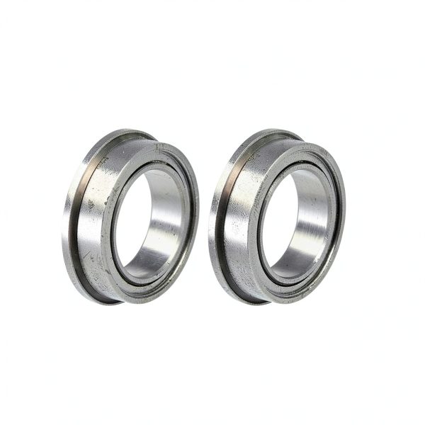 Flanged Sleeve Bearing 10x15x4mm by uxcell F6700ZZ Chrome Steel-0