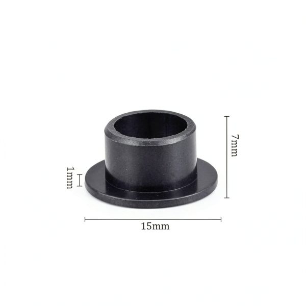 Flanged Sleeve Bearing Black POM 8mm x 10mm x 7mm by Kozelo-2