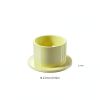 4Pcs 1517 Pom Flanged Sleeve Bearings 15mm ID x 17mm OD x 12mm Length for The Shaft of Equipment Machine Pom Oilless Flanged Bushing Yellow Oilless Bushings-1