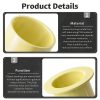 4Pcs 1517 Pom Flanged Sleeve Bearings 15mm ID x 17mm OD x 12mm Length for The Shaft of Equipment Machine Pom Oilless Flanged Bushing Yellow Oilless Bushings-3