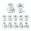 Flanged Sleeve Bearings uxcell Nylon Bushings 8mm ID x 10mm OD White-0