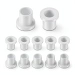 Flanged Sleeve Bearings uxcell Nylon Bushings 8mm ID x 10mm OD White-0