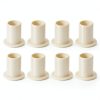 uxcell 8Pcs Flanged Sleeve Bearing - POM Bushing 8x10x15mm Yellow-0