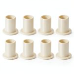 uxcell 8Pcs Flanged Sleeve Bearing - POM Bushing 8x10x15mm Yellow-0