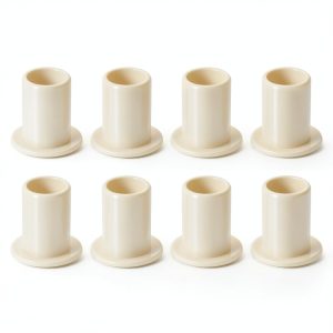 uxcell 8Pcs Flanged Sleeve Bearing - POM Bushing 8x10x15mm Yellow-0