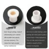 Flanged Sleeve Bearings uxcell Nylon Bushings 8mm ID x 10mm OD White-3