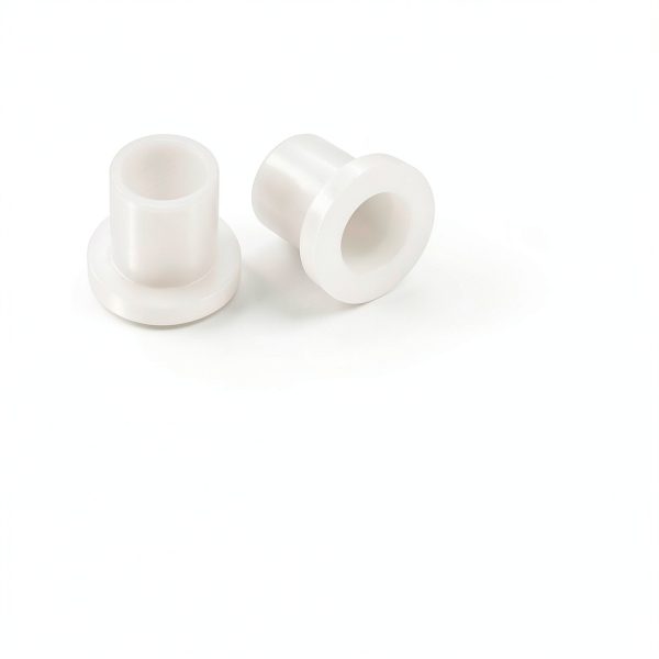 Flanged Sleeve Bearings uxcell Nylon Bushings 8mm ID x 10mm OD White-1