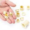 uxcell 8Pcs Flanged Sleeve Bearing - POM Bushing 8x10x15mm Yellow-5