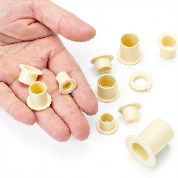 uxcell 8Pcs Flanged Sleeve Bearing - POM Bushing 8x10x15mm Yellow-5