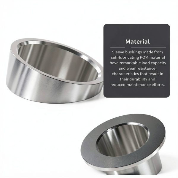 Flanged Sleeve Bearings 1012 Pom Black 10mm ID x 12mm OD by FOCMKEAS-3