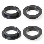 Flanged Sleeve Bearings 1012 Pom Black 10mm ID x 12mm OD by FOCMKEAS-0