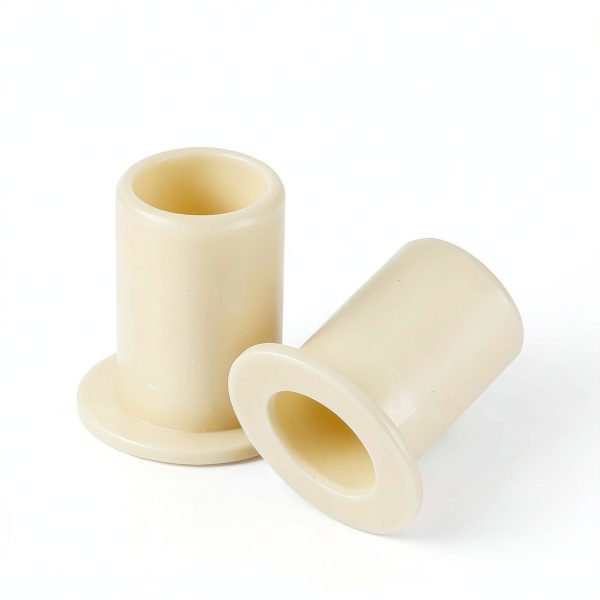 uxcell 8Pcs Flanged Sleeve Bearing - POM Bushing 8x10x15mm Yellow-2