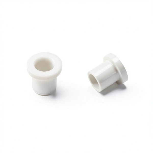 Flanged Sleeve Bearings uxcell Nylon Bushings 8mm ID x 10mm OD White-2